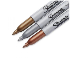 Sharpie Markers “Metallic Fine” Set van 3  – Goud / Zilver  /Bronze