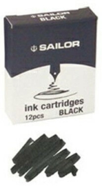 Sailor Set met 12 Inktpatronen – Zwart