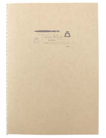 TOMOE RIVER FP Medium Sewing Notebook 52g/ White, 64 Pages, Plain