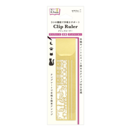 MIDORI MD Clip Stencil / Ruler - Cats