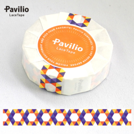 Pavilio Lace Washi Tape - Hexagon Oranje