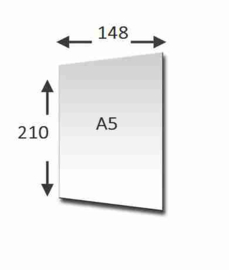 Aanvulling A5 geschikt voor o.a. Filofax, 6-Rings Losbladige Planners 25 Vel, 220g/m² Blanco Wit  Karton