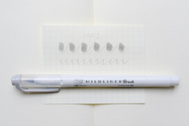 Zebra Mildliner Brush Pen - Mild Gray