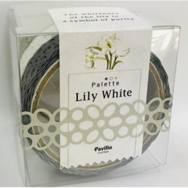 Pavilio Lace Washi Tape Flowers Lilly White