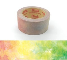 Rink Washi Tape  - Watercolored Design "Rainbow" # 2