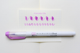 Zebra Mildliner Brush Pen - Mild Magenta