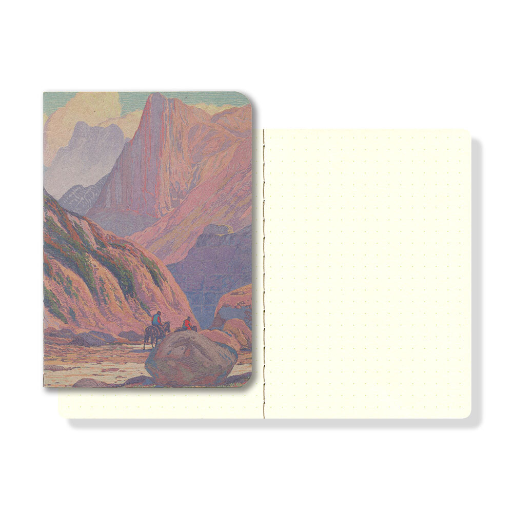 Yamamoto Ro-Biki Dotted Notebook Museum Series “the Canyon Gateway" # GA045