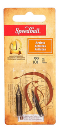 Set Hunt # 101 & Hunt # 99 Flexibele Kalligrafienibs + Houder  + GRATIS  een Vintage NIB
