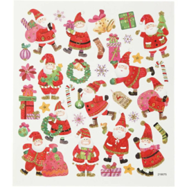 Stickervel Kerst No. 3 -Happy Santa Claus