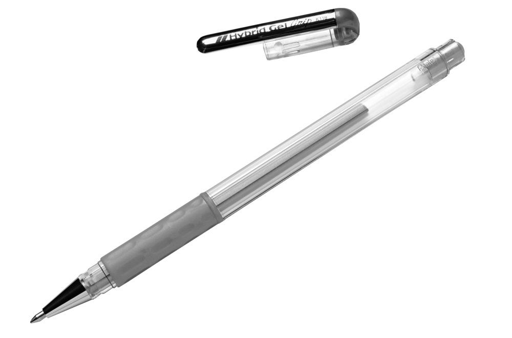 Pentel Hybrid Gelroller # K118 -Z -  Zilver