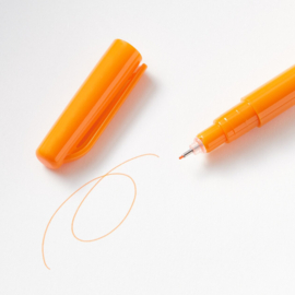 Muji Pen met Fijne Punt 0,5 mm – Watergedragen Ink Oranje