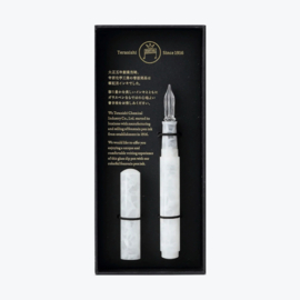 Teranishi Chemical Guitar Glass Pen with Cap, Aurora Borealis, Jelly White