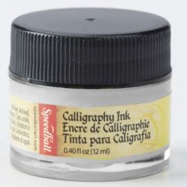SPEEDBALL Pigmented Acrylic  Calligraphy Ink 12ml White