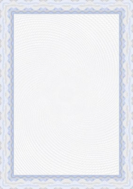 Diploma / Certificaat Papier Blauwe Slinger ,   25 Vel Formaat A4  = 210 x 297 mm 115g/m²
