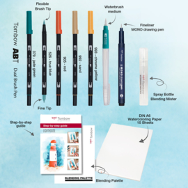 Tombow Watercoloring Set -  Seaside