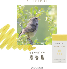 Sailor Shikiori, Ink - 8 CartridgesFour Seasons Weave - Noyama no Uta Harutsugedori (Spring Herald Bird)