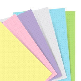 Filofax Notebook Navullingen A5 Pastel Kleuren - Dotted