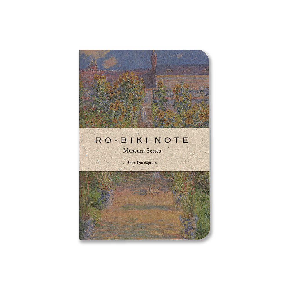 Yamamoto Ro-Biki Dotted Notebook Museum Series “Garden Monet” # GA052