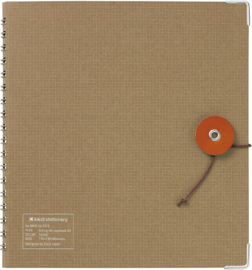 Kleid String-Tie Camel Kleur  Notebook - Ruit,  Square Grid - 2mm Graph - Cream Color Paper # 8840-06