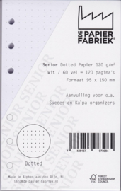 Senior Dotted Wit 120g/m² Papier - 60 Vel = 120 Pagina's