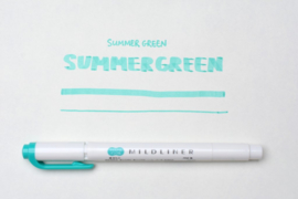 Zebra Mildliner Double-Sided Highlighter - Fine / Bold – Mild Summer Green