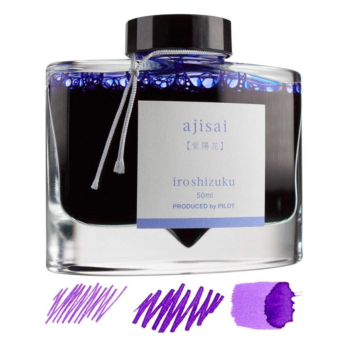 Pilot Iroshizuku Inkt 50ml Ajisai (Paars/ Blauw) + GRATIS een  Octopus Absorber