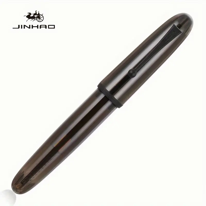 JINHAO # 9019 DADAO Transparante Zwarte Acryl Demonstrator Vulpen - F-Nib