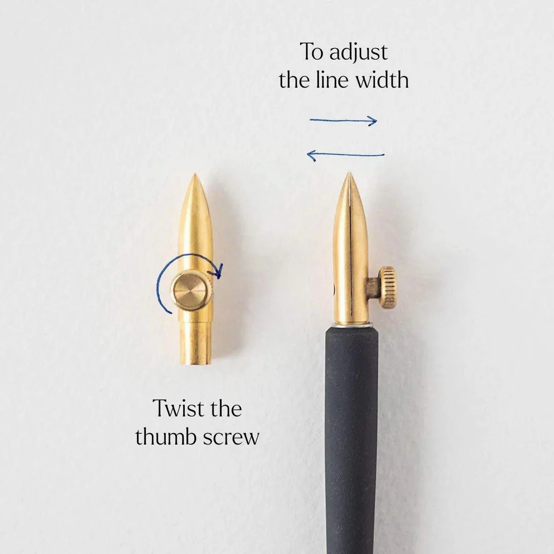 Tom's Studio One Dip Nib Brass + Nibhouder
