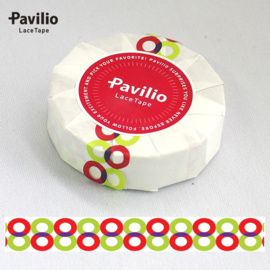 Pavilio Lace Washi Tape - Twins Red