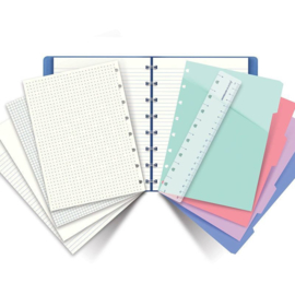 Filofax Hervulbaar Notebook ft  A5 Architexture - Blue Suede