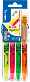 Pilot FriXion Light Textmarker - Set van 4 met Set 2 Go Houder