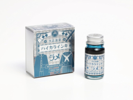 Teranishi  Taisho Roman Lame Haikara Glittter  Calligraphy  Ink 12ML Melancholic Blue # TRHGL-12ML-T61