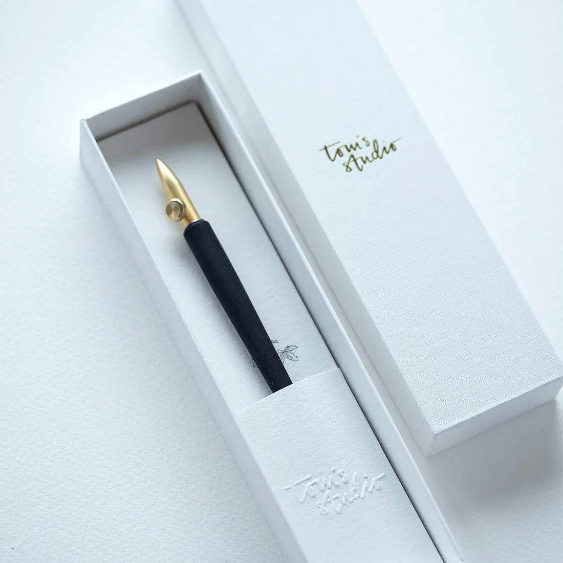 Tom's Studio One Dip Nib Brass + Nibhouder