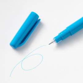 Muji Pen met Fijne Punt 0,5 mm – Watergedragen Ink Hemelsblauw