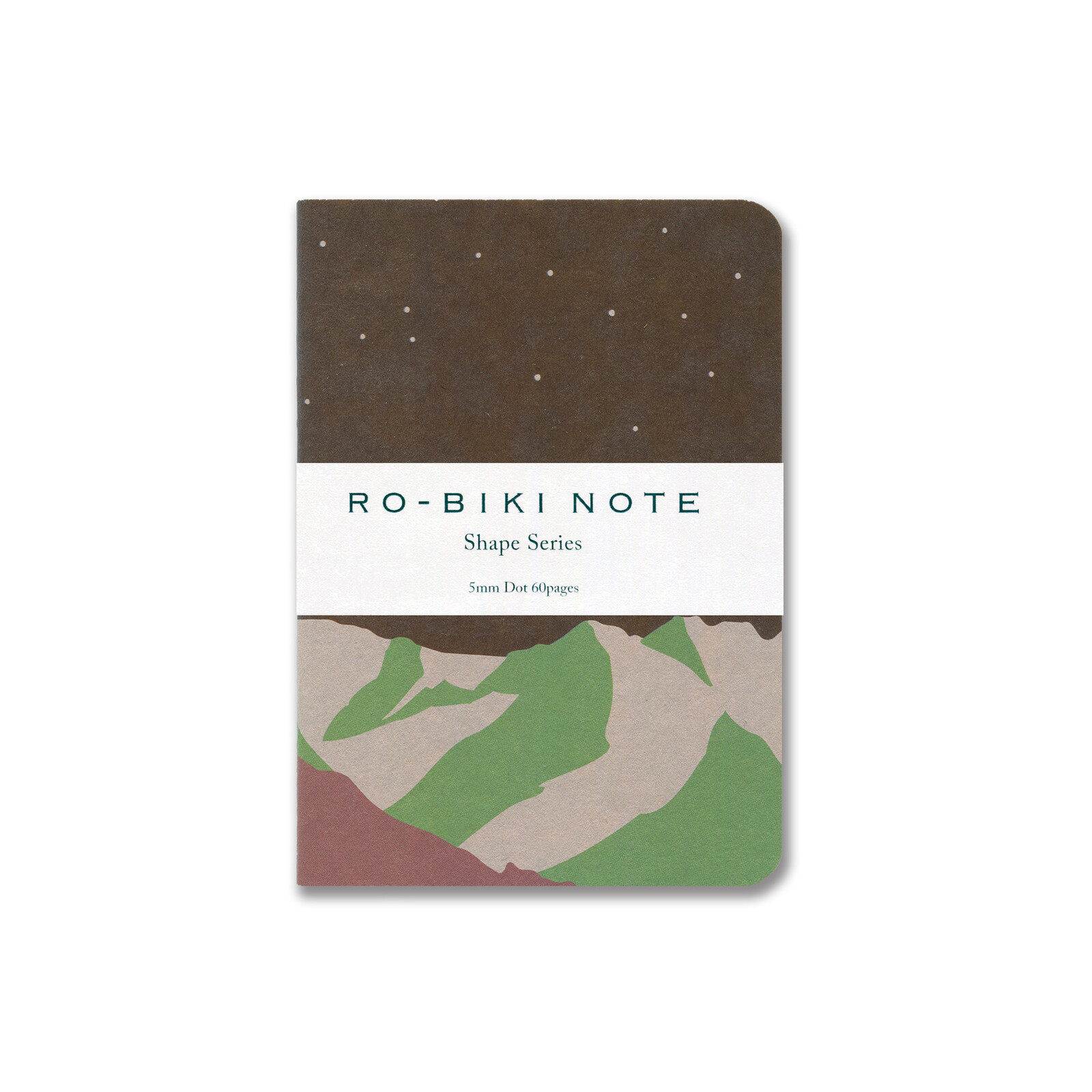 Yamamoto Ro-Biki Dotted Notebook Shape-Serie  “Mountain Night"  # GA081