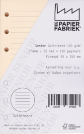 Senior Gelinieerd Crème  120g/m² Papier - 60 Vel = 120 Pagina's