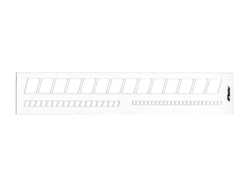 Letters Guide Schuin  /  Sloping  Template / Sjabloon  5mm, 7.5mm, 20mm  # 80004