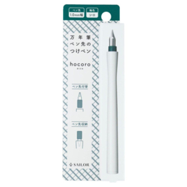 Sailor Hocoro Dip Nib Calligraphy Fountain Pen - White – RVS 1.0mm Nib