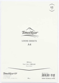 Tomoe River Paper Formaat A4 / 50 Vellen = 100 Pagina’s, 68g/m2 Blanco Crème Papier
