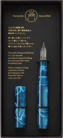 Teranishi Chemical GLAA-BL Guitar Glass Pen with Cap, Aurora Borealis, Peacock Blue