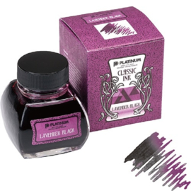 Platinum Japan - Vulpeninkt   Dyestuff 'Classic Ink' Lavender Black + Converter Silver # 700