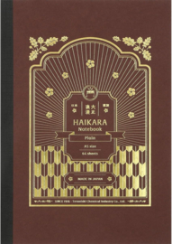 Teranishi Guitar Taisho Roman Haikara Donkerrood Notebook - A5 - Blanco