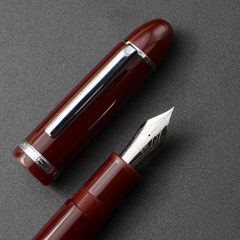 Jinhao #  X159 Acryl Fountain Pen, Fine Nib - Wijnrood