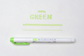 Zebra Mildliner Double-Sided Highlighter - Fine / Bold - Mild Green