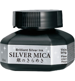 Kuretake Silver  Mica Ink - 60 ml