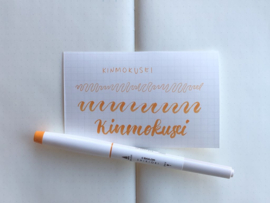 Sailor Shikiori Brush Marker  - Kinmokusei (Osmanthus Orange)