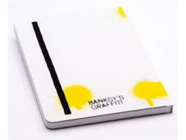 PININFARINA BANKSY   NOTEBOOK  14X21 RULED - 128 PAGES - BALOON  + LIMITED  EDITION BANKSY  PIN