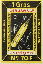 Brause & Co, No. 70 F, Etat Belge – Nib / Kroontjespen