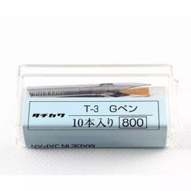 Tachikawa No. T-3-10 - G-Pen Model Nib - Kroontjespennen  - Set van 10