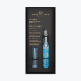 Teranishi Chemical Guitar Glass Pen with Cap, Aurora Borealis, Pink